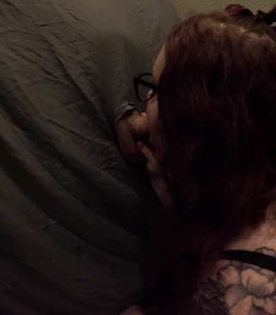 Hubby fulfilled my gloryhole fantasy