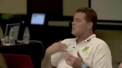 Interesting speech from Rassie a few years ago. ‘Don’t be a dick like I was as a player’