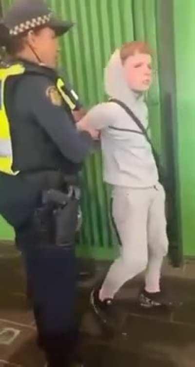 Young Kid Spits On A Female Officer