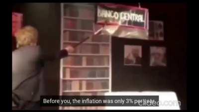 Milei destroys central bank 