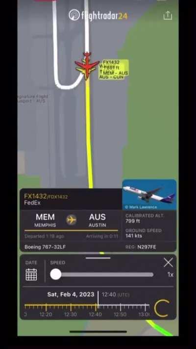 SWA and FedEx close call at AUS this morning,