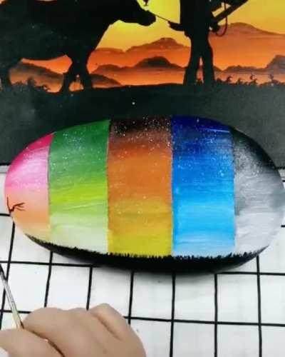 Painting on rock