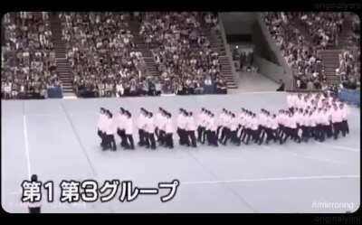 Japan has been holding precision walking competitions since 1966