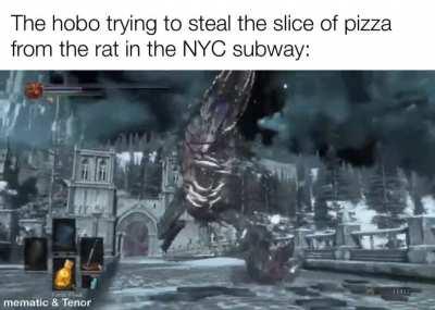 The subway is home to many creatures