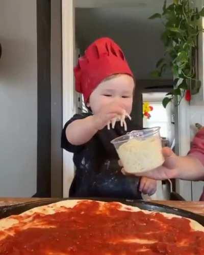 10/10 would watch baby cooking show