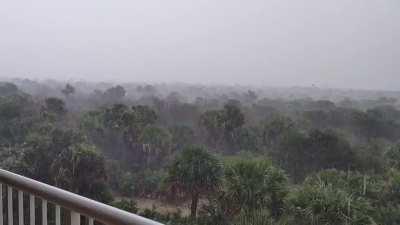 Rain in New Smyrna Beach Florida this morning.