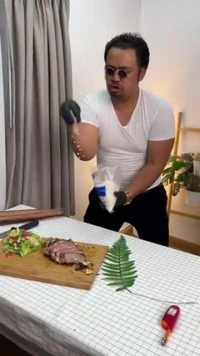 For those that intensely dislike Salt Bae