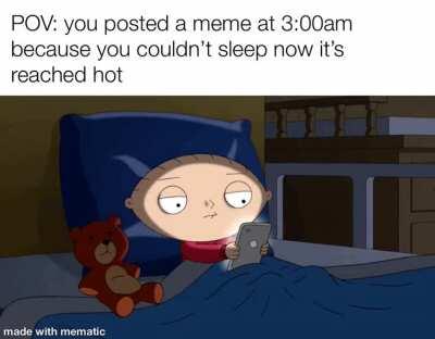 Great, I can’t sleep