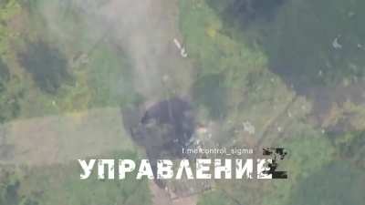 Ukrainian tank struck - Olgovka, Kursk