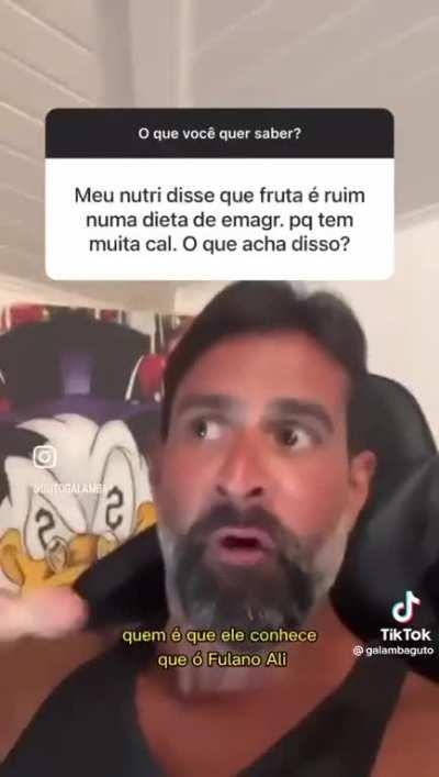 Nao pode comer fruta