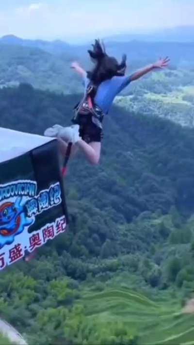 Going bungee jumping