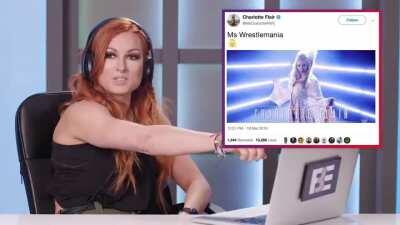 Becky Lynch makes a funny pun about Charlotte Flair calling herself &quot;Ms WrestleMania&quot;