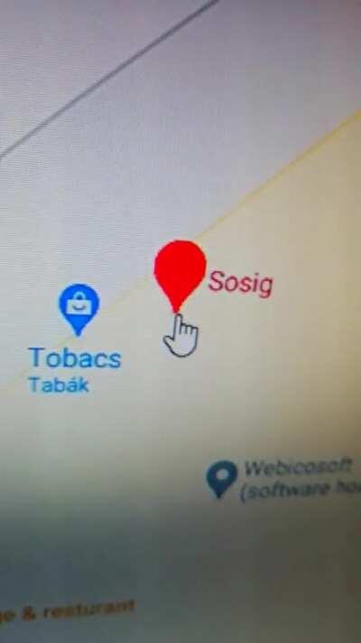 Sosig on google maps!