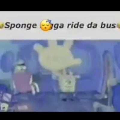 sponge n***a ride da bus