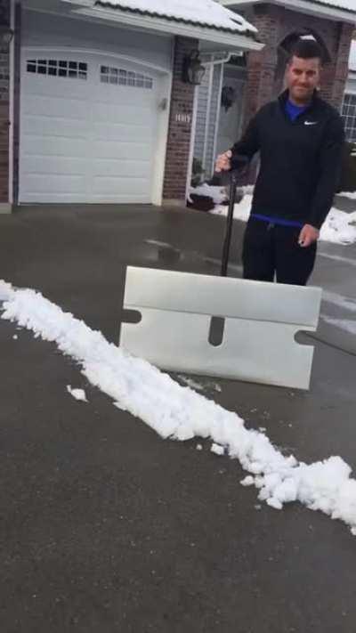 This guy made a snow shovel