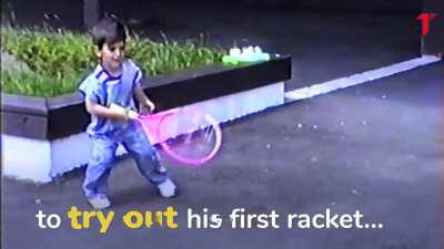 A 4 year old, Djokovic Begins! - The unprecedented love for the game, for winning!