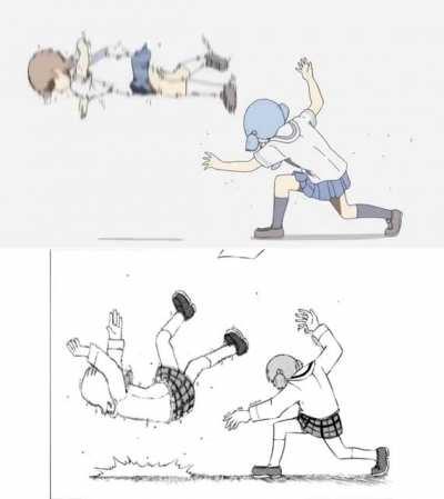 [Art] Understandable reaction to your Yaoi-drawing hobby being found out (Nichijou)