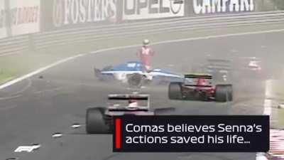 Senna saving another drivers life.