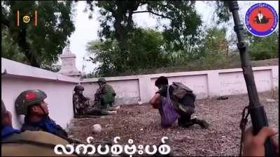 Local Anti-Junta Militias Raid a Myanmar Army Camp in Monywa District, Sagaing Region. 6 MA-1 rifles, 1 MA-2 LMG, 2 MA-3 rifles, 1 BA-100 G3 rifle, and various rounds of ammunition were captured (Today).