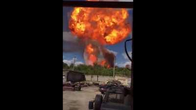 Gas tank explodes in Volgograd