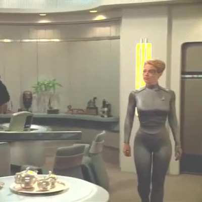 Jeri Ryan, can that outfit be any tighter