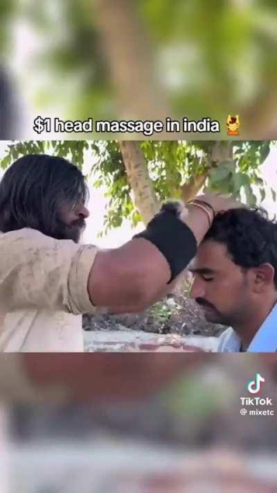 $1 head massage be like...