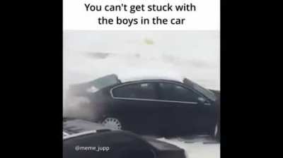 The boys in the car