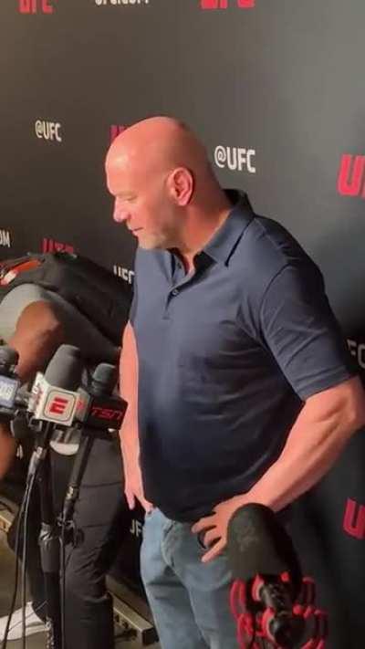 Dana White on what happened backstage..