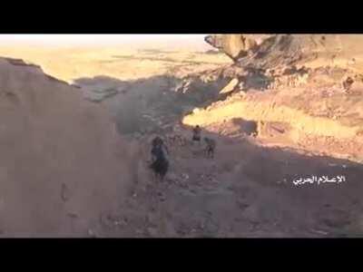 Houthi raid on a coalition site