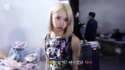 Blonde Chae Pout