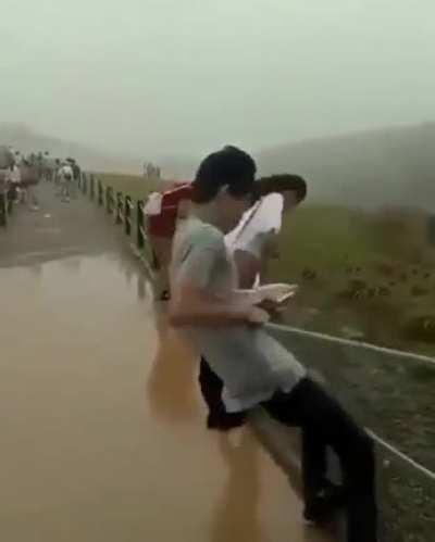 WCGW trying to avoid the puddle