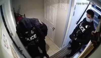 Canadian cops tenant intimidation