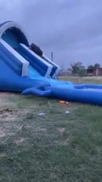 HMF while i use this children's slide