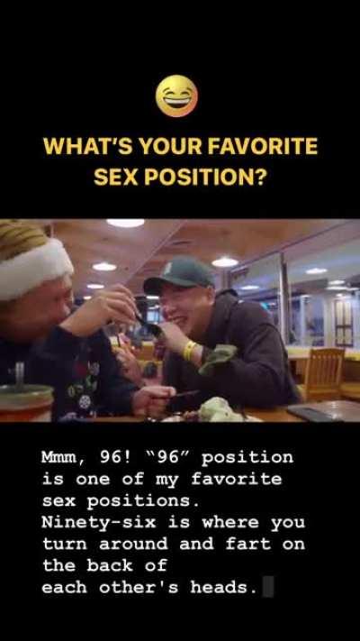 What's your favorite sex position?