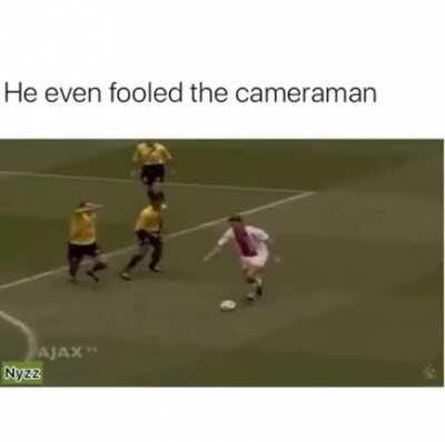 He even fooled the cameraman