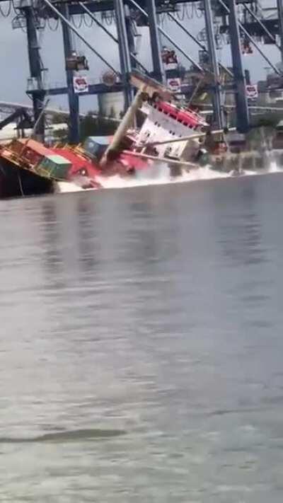 Cargo Ship ALICA capsizes at Ho Chi Minh Port on 26 April 2021