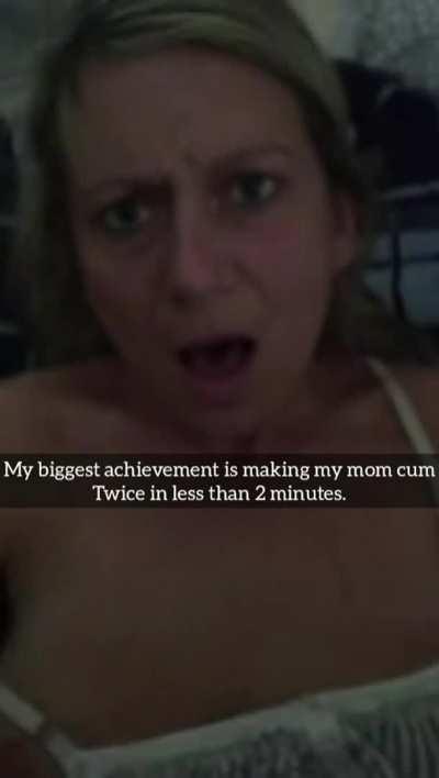 Making my mom cum