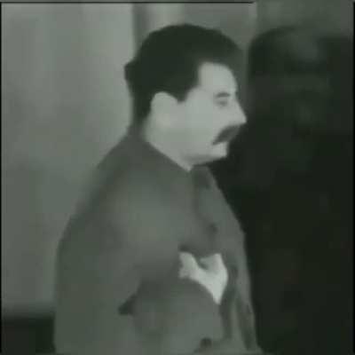 Footage of Stalin saying that he intentionally killed Ukrainians