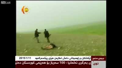 Live TV Peshmerga fighting ISIS (ISIS fleeing for their lives)