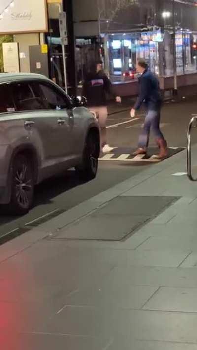 Man learns not to block roads