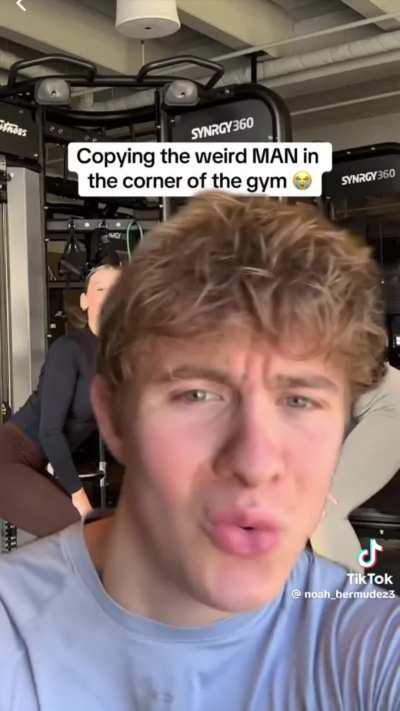 I guess working out is cringe to some people