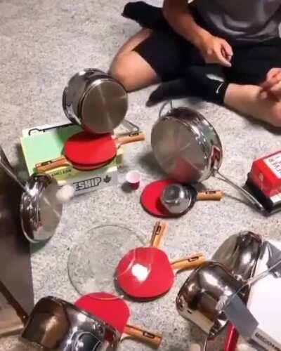 Pots, pans and pong