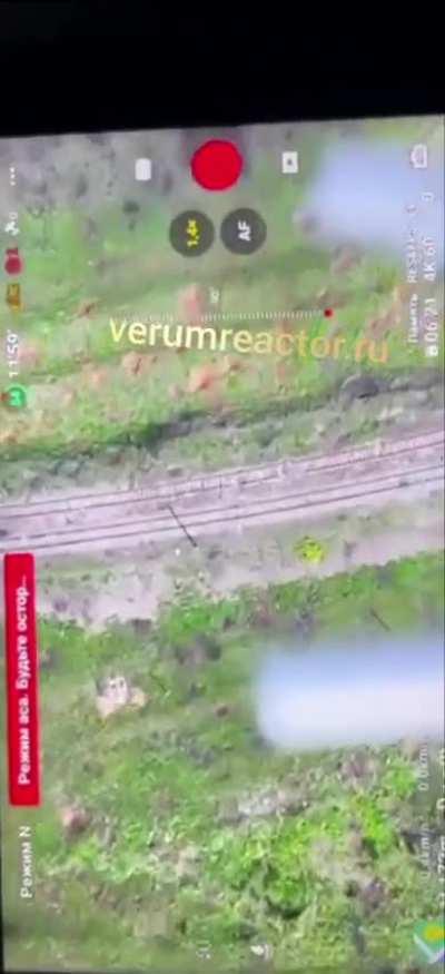 Video of the use of technology to intercept a Ukrainian drone in combat conditions.