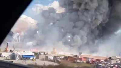 Fireworks factory catches fire