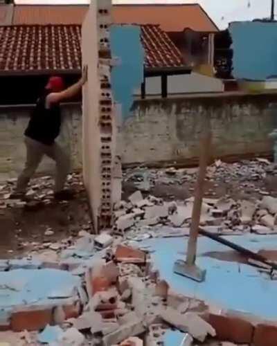 HMFT after I push this wall over.