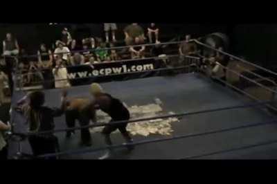 Luna Vachon uppercuts Alicia from behind