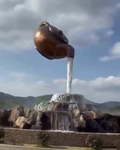 Giant floating teapot in Guiding County, Qiandongnan Miao