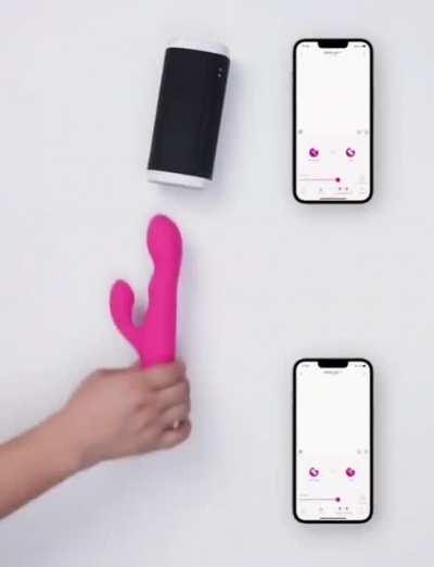 Virtually interconnected sex toys with reciprocal motions