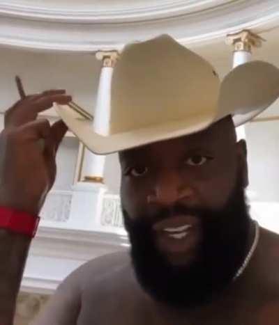 Best part of the Donda rollout was when Rick Ross was gonna ride a horse to LP1 and have somebody catch the shit on the street