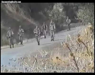 Squad of Algerian troops walk straight into an ambush. Date unknown.